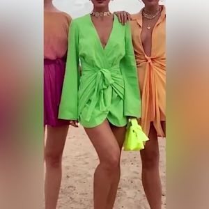 The Janeiro Mini Dress in Lime
L'Academie